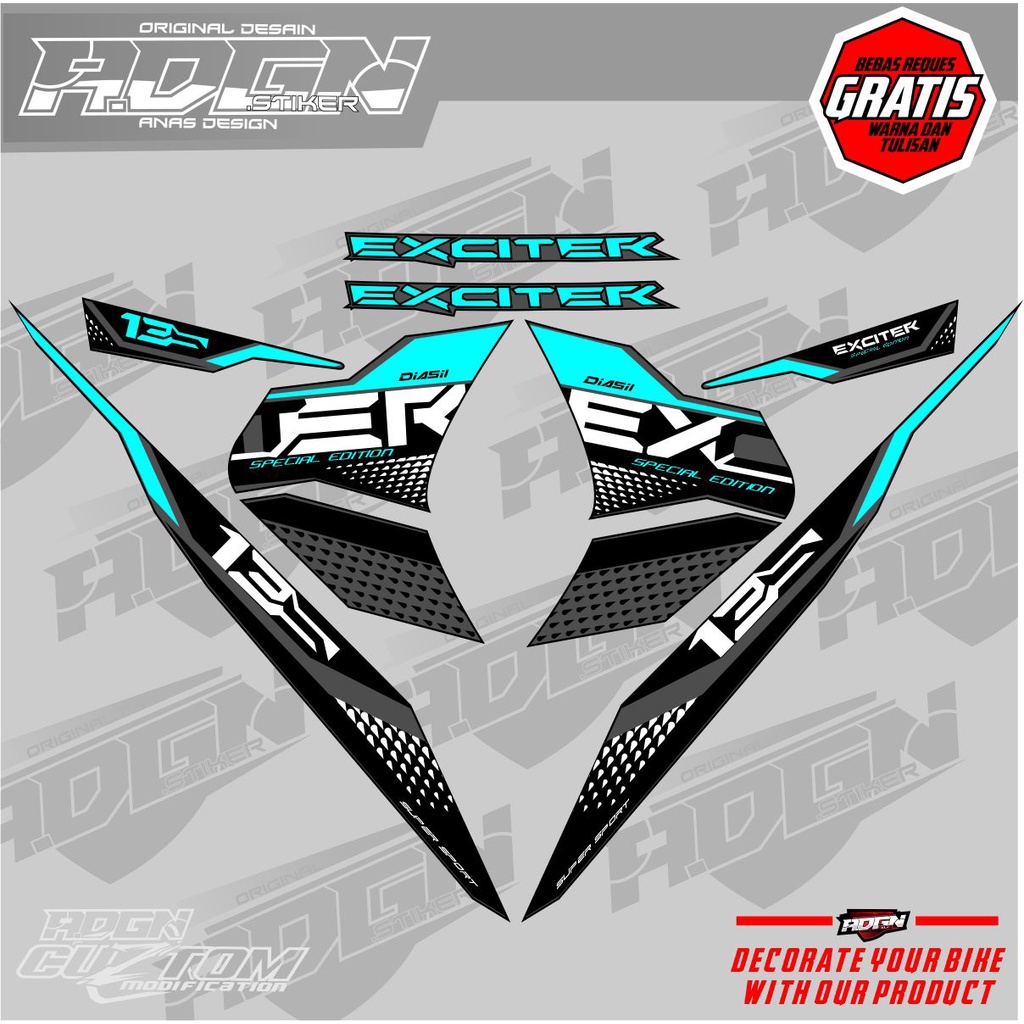 Striping Jupiter Mx Old lama custom motif exciter