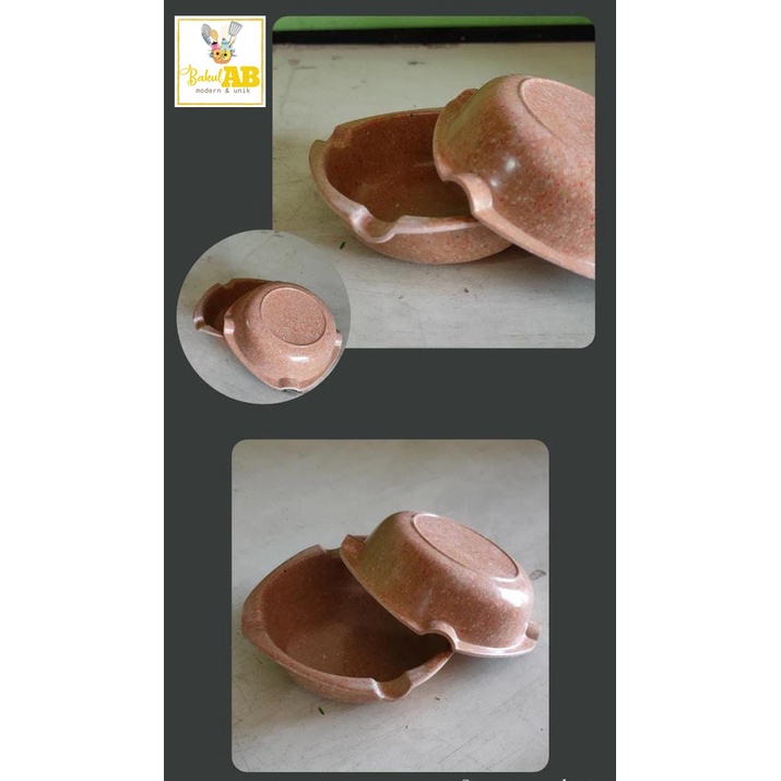 ASBAK ROKOK BULAT ASBAK ROKOK MELAMIN ASBAK ROKOK ASBAK MELAMIN BULAT COKLAT