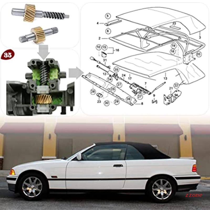 Zzz Suku Cadang Gear Motor Convertible 67618370816 Fit Untuk E36 E46 E64