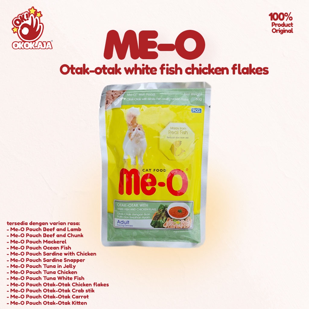 Makanan Kucing basah MEO pouch 80g Adult &amp; Kitten - Meo sachet