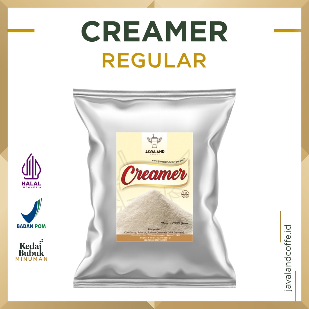 

Javaland Bubuk Creamer / Krimer 1Kg - Regular | Non Dairy | Creamy Café