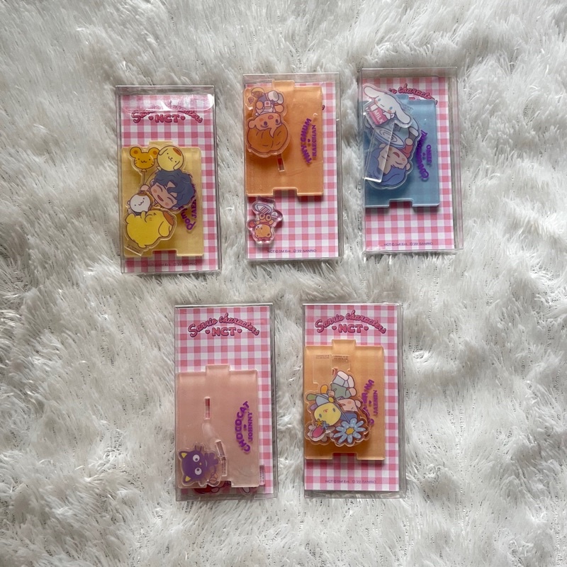 READY STOCK NCT X SANRIO ACRYLIC STAND SET JAEHYUN JENO JAEMIN HAECHAN JOHNNY