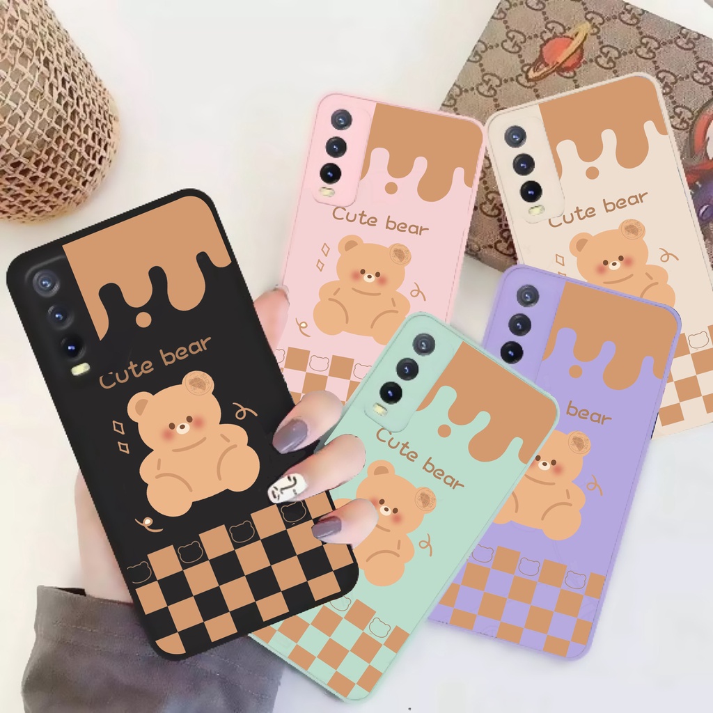 SOFTCASE MACARON CUTE BEAR INFINIX SMART 4 / SMART 5 / SMART 6 RAM 2GB / SMART 6 RAM 3GB / HOT 9 PLA