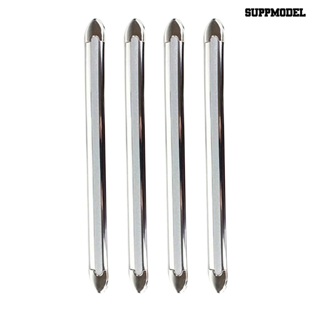 Sm - 4Pcs Strip Pelindung Bumper Mobil Universal Flexible Anti Tabrakan / Gores