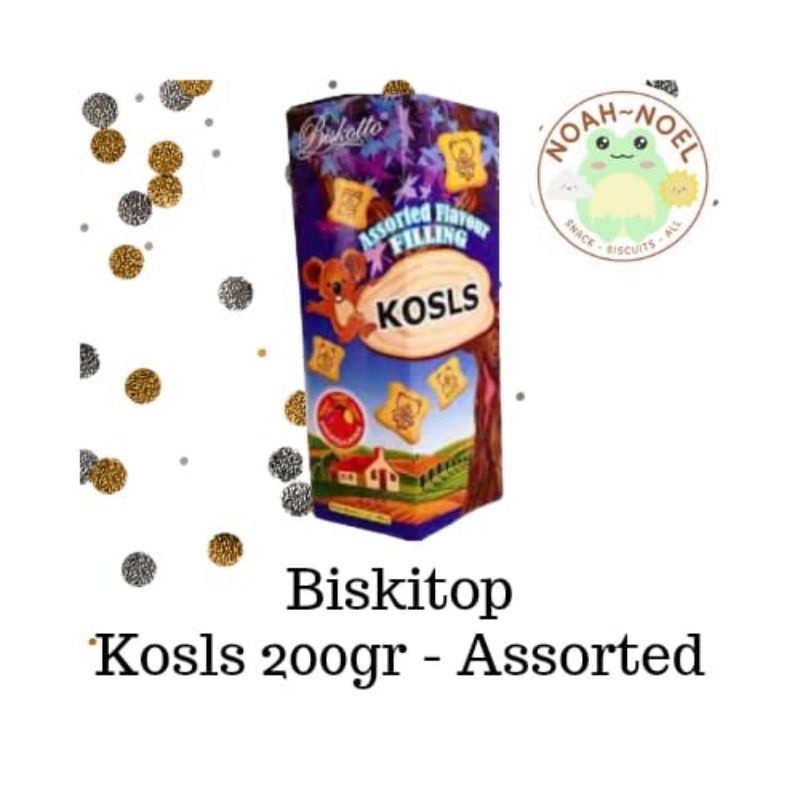 

NN - BISKITOP Kosls 200gr Biskuit bentuk Koala isi Cokelat Strawberry Biskuit isi