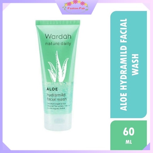 Fashion Fair - Wardah Nature Daily Aloe Hydramild Facial Wash - 60 &amp; 100ml