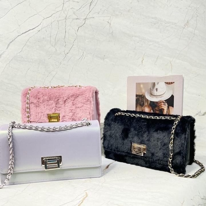 | TAS WANITA CK Textured Chain HANDLE  Shoulder Bag - 718# ◦ US.31Oc22ᴰ