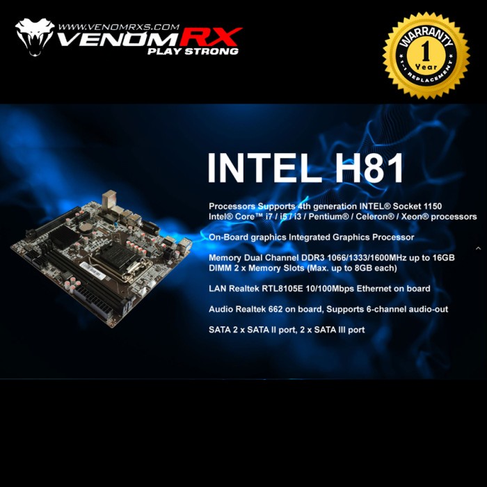 VenomRX H81 M-ATX LGA1150