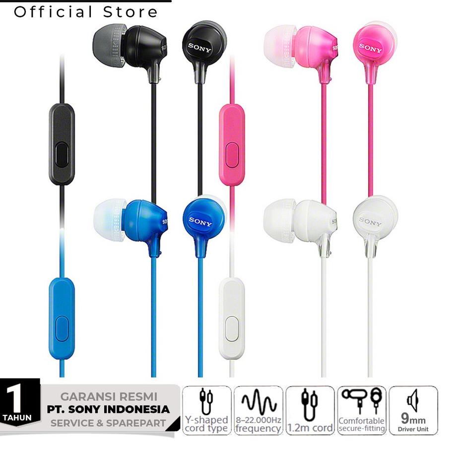 HARGA GROSIR SONY MDR-EX15AP In-Ear Headset / MDR EX15AP / MDREX15AP / MDR EX 15AP / MDR EX 15 AP !