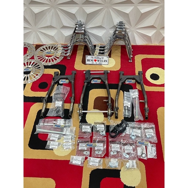 Swing arm arem supit Kawasaki W175 PNP CB GL MAX PRO GL100 MEGAPRO sudah pnp lebar seperti Kaze