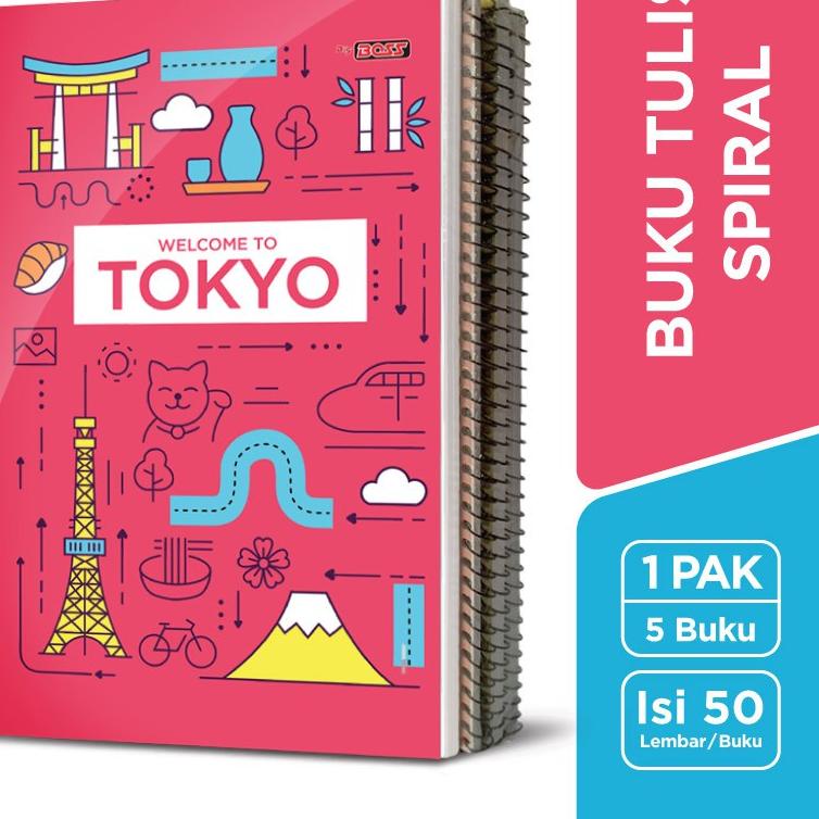 

ㅔ Buku Tulis SPIRAL Bigboss / B5 50 Lembar KA612