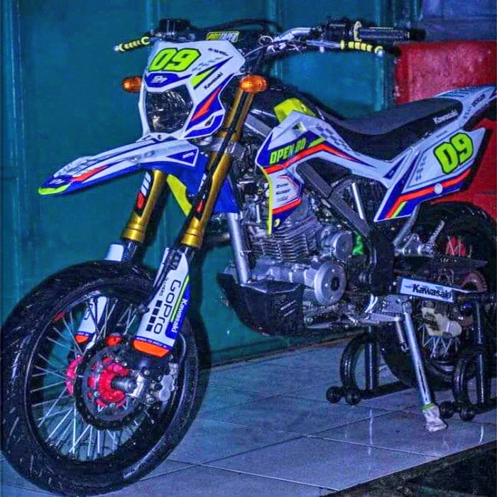 Decal Stiker KLX BF 150 / KLX BF SE EXTREME / KLX S 150 / KLX LAMA 150 SUPERMOTO Full Body Sticker C