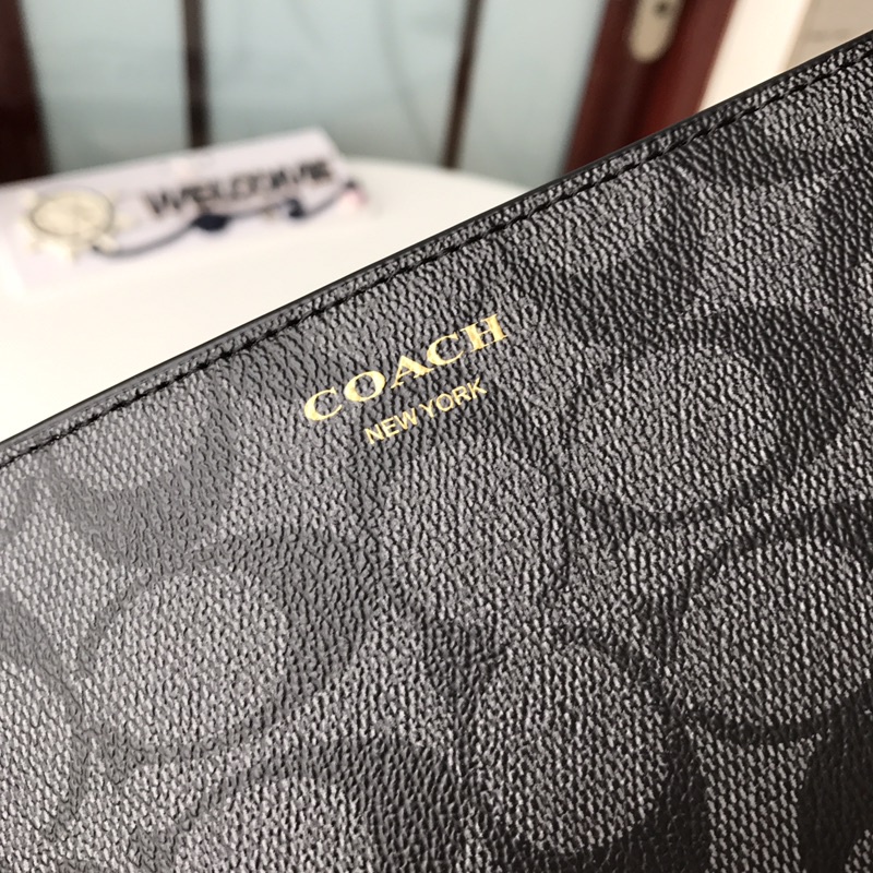 [shopee live]74599  coach women wallet long style zip purses  qianbap