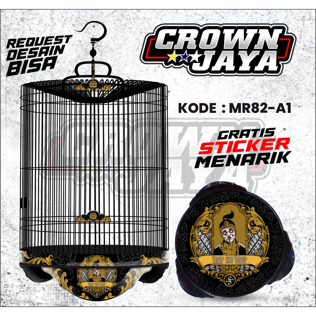 STIKER SANGKAR MURAI NEW / DECAL STIKER TEBOK MURAI CUSTOM WAYANGI / BISA COD