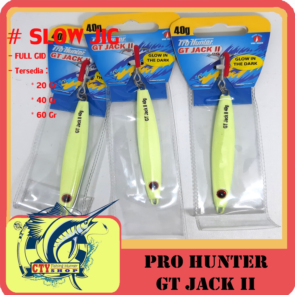 METAL JIG PRO HUNTER GT-JACK II  FULL GID 20Gram 40Gram 60Gram