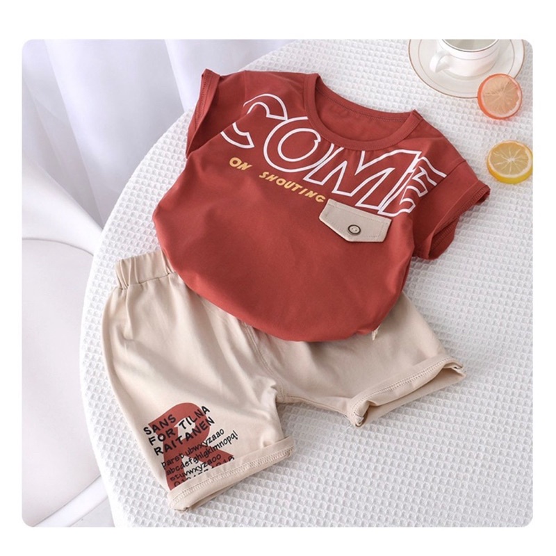 setelan anak baju dan celana laki laki dan perempuann 1-5 tahun ardan grosir