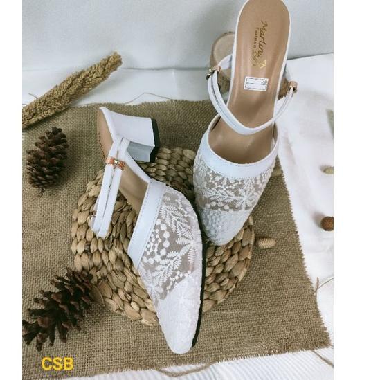LS.22Oc22ᴴ ▪ Sandal Brukat tali/sandal hak brukat/sandal wanita/sandal wanita/sandal pesta/