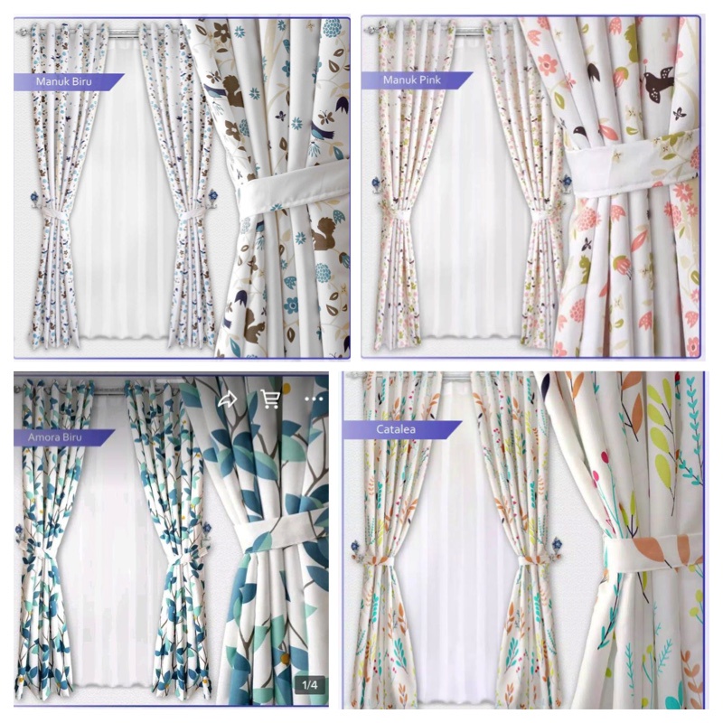 GORDEN SMOKRING GORDEN JENDELA GORDEN PINTU MOTIF ELEGANT WARNA PUTIH