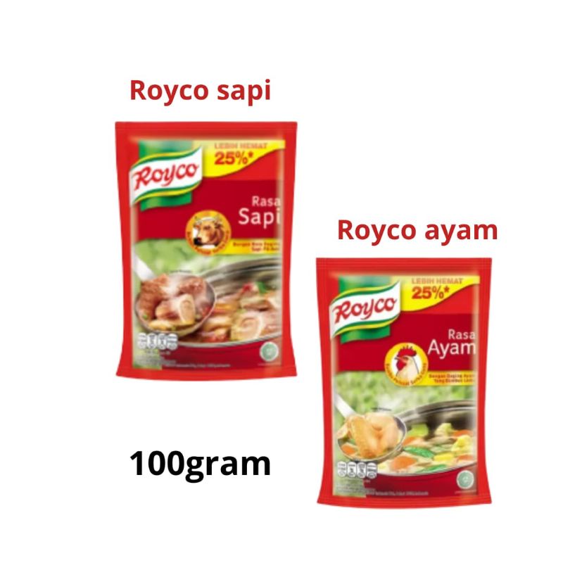 

ROYCO 100 gram Bumbu Kaldu Royco Ayam & Royco Sapi Royco 5000