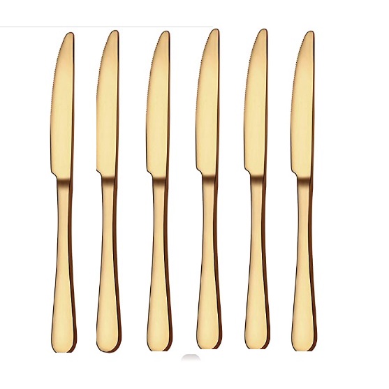 Pisau steak 6 pcs gold