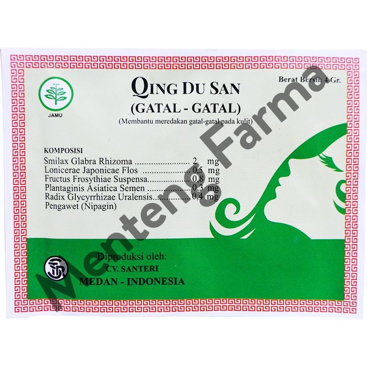 Qing Du San Serbuk - Obat Gatal Gatal Kulit, Bisul, Jerawat