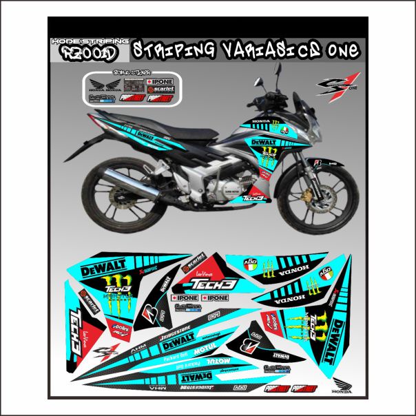 Striping Sticker Decal Honda CS ONE Variasi Striping Cecal CS ONE 001
