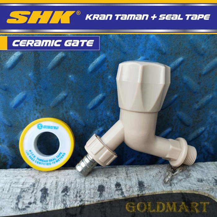 Kran, Keran Air Taman PVC SHK 1/2 &quot; (Random Color) + Bonus Sealtape