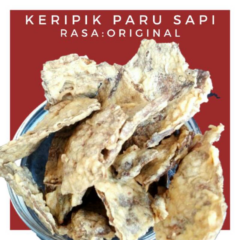 

KERIPIK PARU SAPI 250 gr Ochi Snack ASLI SOLO - RENYAH & GURIH