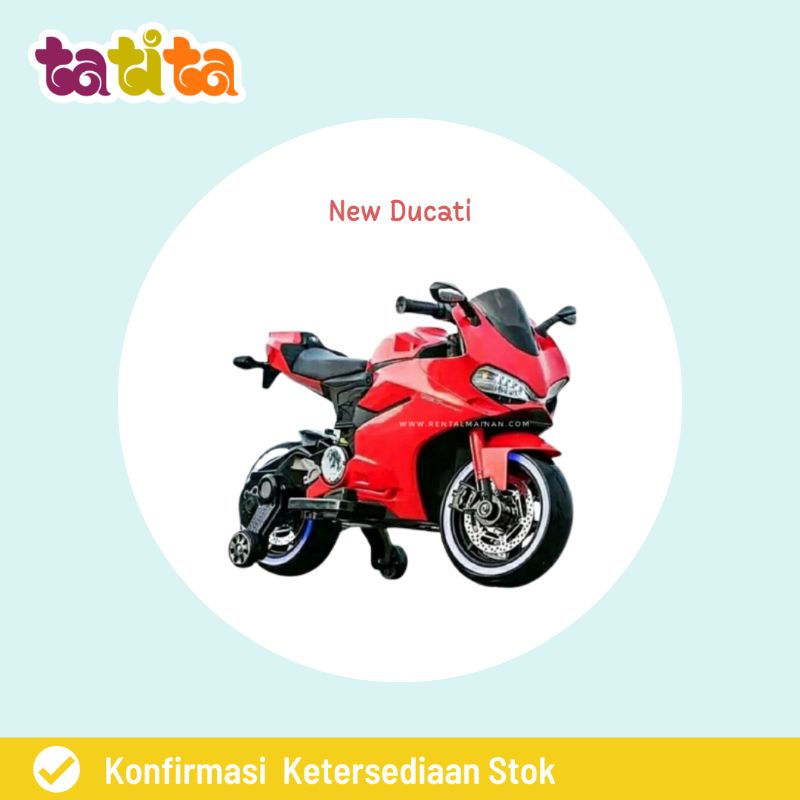 Sewa Mainan Anak Termurah Motor Aki New Ducati