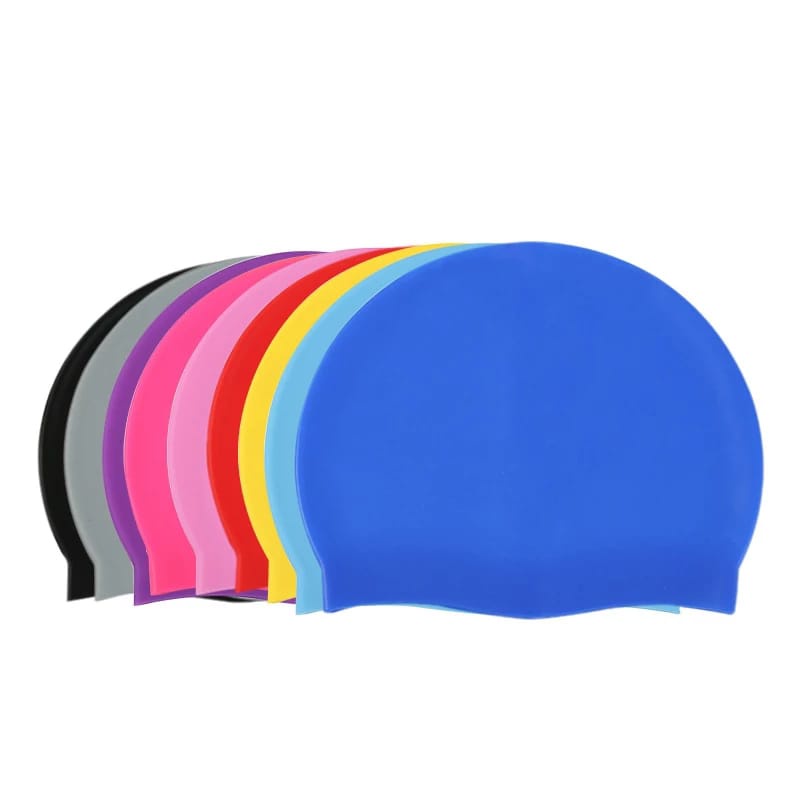 Topi Renang Penutup Kepala Silicone Lentur Anti Air Silicone Swim Cap Remaja Dewasa Pria Dan Wanita Penutup Kepala Renang All Size