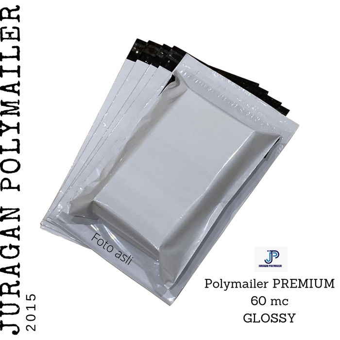 

Sale Premium - 17*30+5Cm - White Polymailer Amplop Plastik 60Mc 100Pcs Gilaa!!!