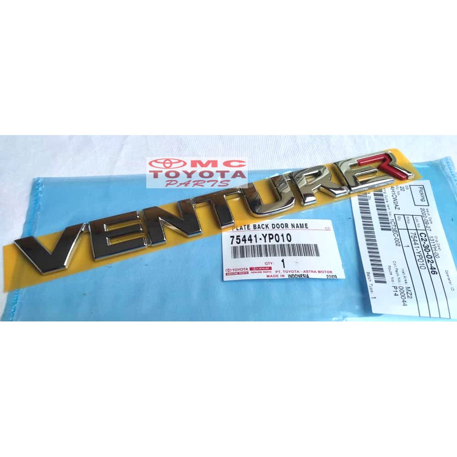 Emblem Logo VENTURER Original Innova Reborn 75441-YP010