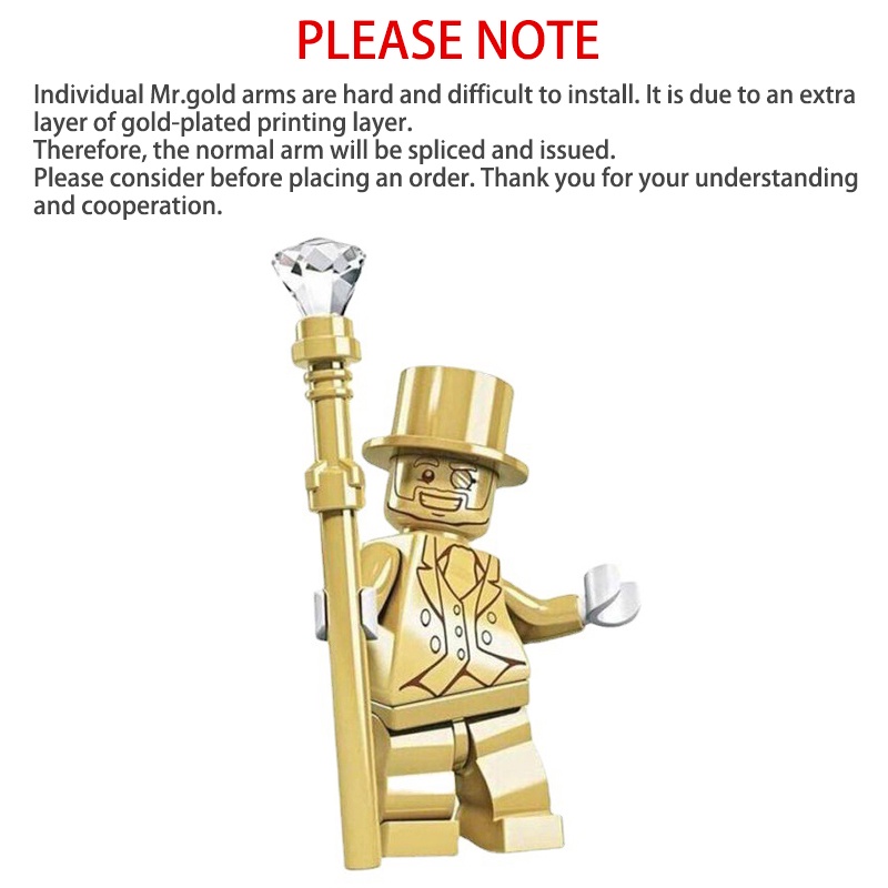 Mr.gold Mainan Koleksi Balok Bangunan Minifigures Seri Pria Dewasa PG999