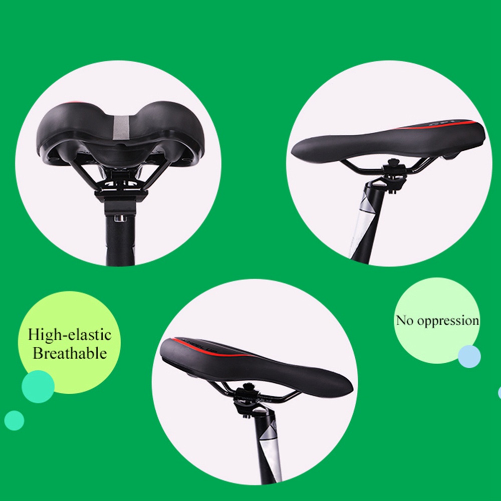 ♢[Ready stock/cod]♢ WHEEL UP GEL Breathable Soft Bike Saddle PVC Leather Road MTB Mountain Cycling Saddle Seats