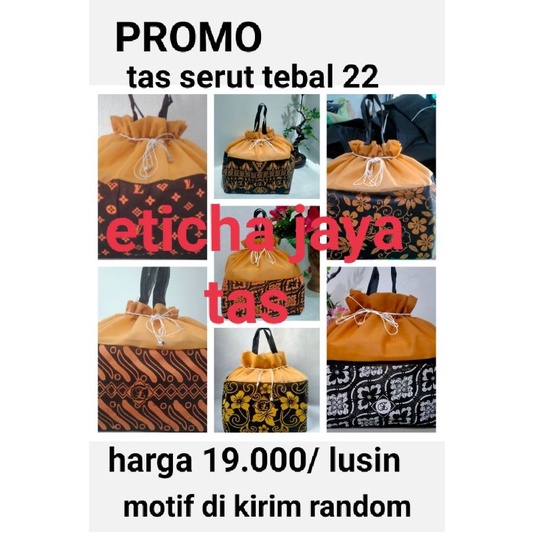 PROMO TAS HAJATAN SERUT TEBAL 22 MOTIF RANDOM