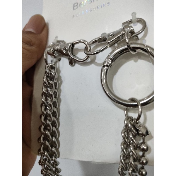 Aksesori pria Celana panjang rantai key chain Bershka original sale
