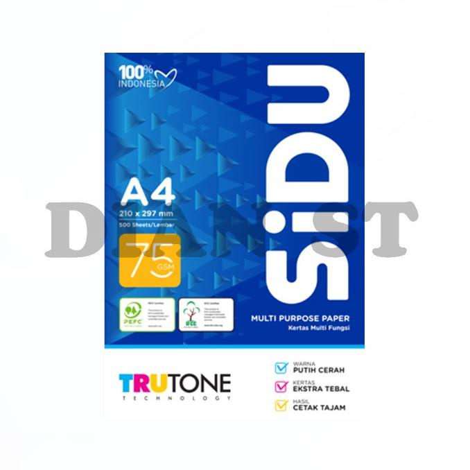 

SALE Kertas HVS A4 75 Gram / GSM Sidu Sinar Dunia Print Fotocopy - rim