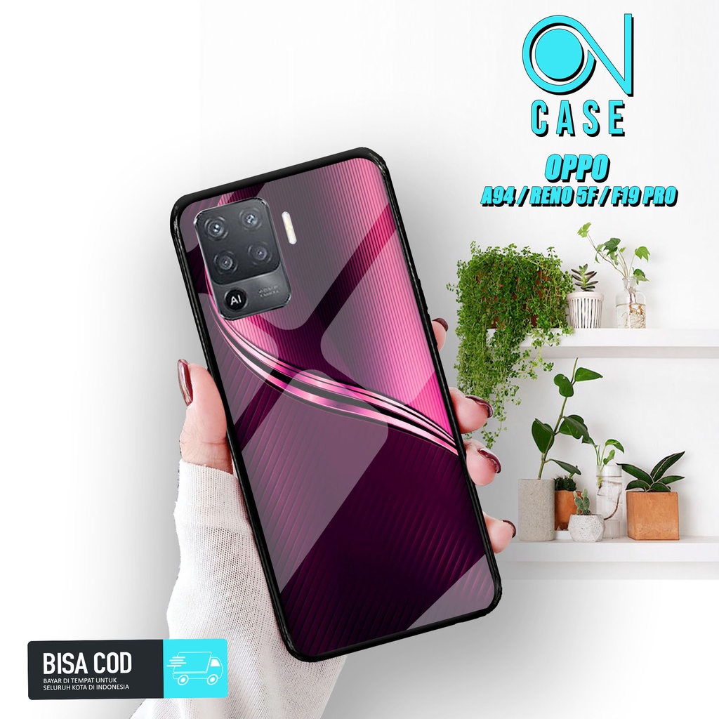 On Case - Case Hp OPPO A94/ RENO 5F/ F19 PRO [ 3DAM37 ] Case Fashion LV Casing Hp Softcase Premium H