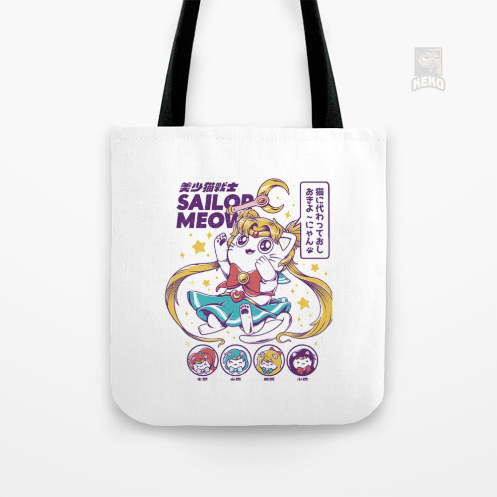 Tas Tote Bag Sailor Meow kitten Sailor Moon