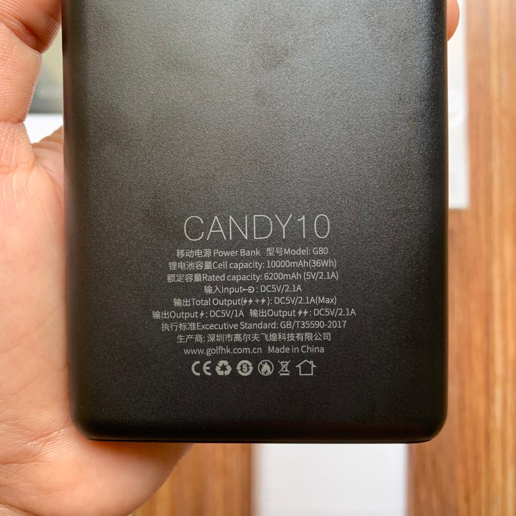 MURAH LEBAY Diskon POWERBANK Golf Powerbank G80 Candy 2 Usb 10.000 Mah Fast Charging
