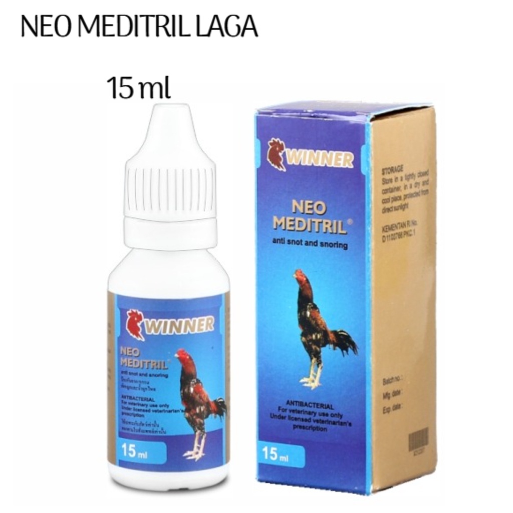 Neo Meditril LAGA 15 ml Obat Ngorok Snot Sesak Nafas Ayam Adu Kampung