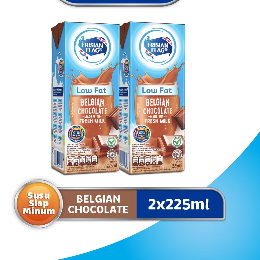 

✅Fyp on Frisian Flag Low Fat Belgian Chocolate 225ml x2