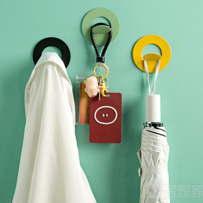 Gantungan Dinding Pengait Portabel dengan Bahan Besi untuk Dapur /