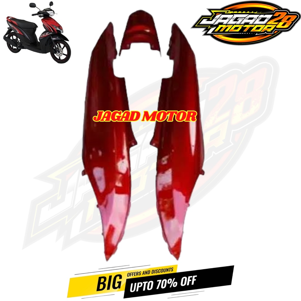 Body Belakang Yamaha Mio GT Merah / Cover Body Belakang Yamaha Mio GT Merah / Body Belakang Samping Kanan Kiri Yamaha Mio GT Merah