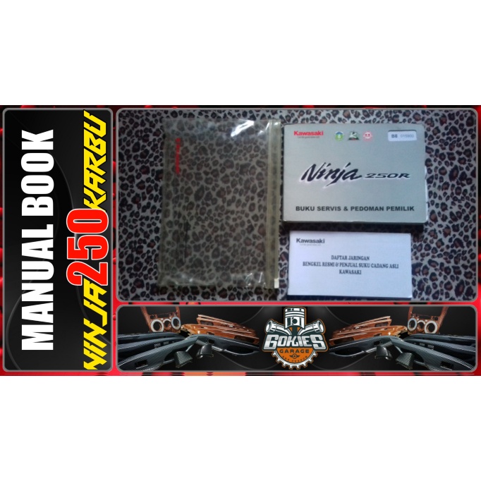 Jual Buku Manual Book Pedoman Pemilik Kawasaki Ninja 250 Karbu ORIGINAL