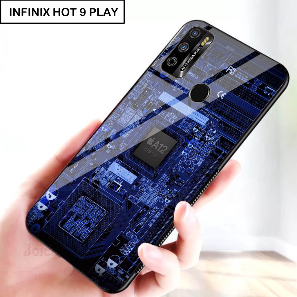 Softcase Kaca For INFINIX HOT 9 PLAY - Case Handphone INFINIX HOT 9 PLAY [T30].