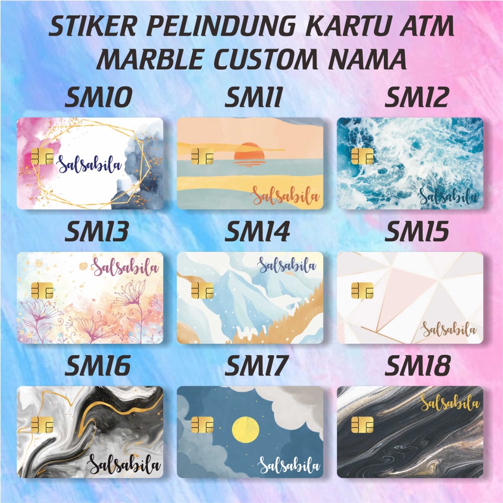 Sticker Skin ATM Debit Credit Emoney Flazz Stiker