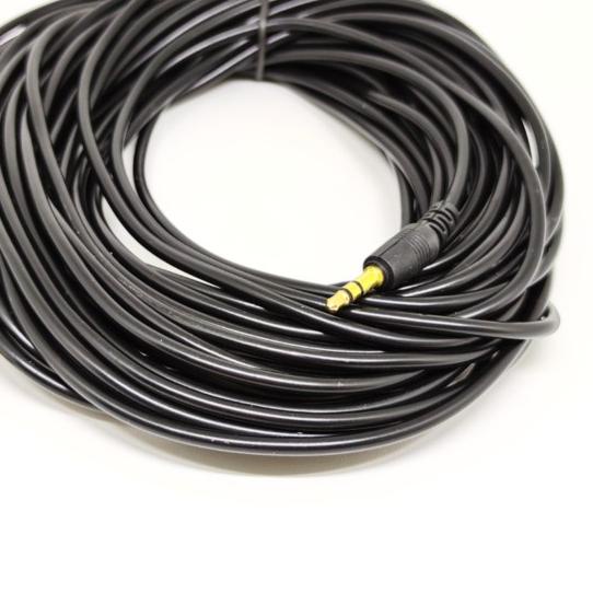 KABEL AUDIO JACK 3.5 PANJANG 10M GOLD PLATED / KABEL AUX 10 METER