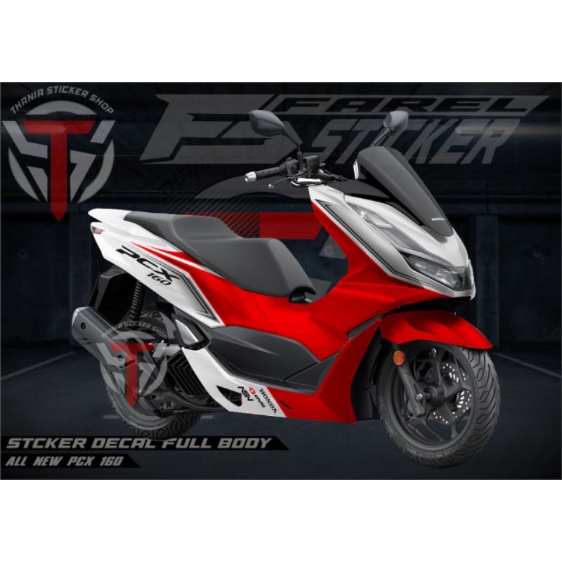stiker decal full body honda pcx 160 full body striping variasi decal pcx 160