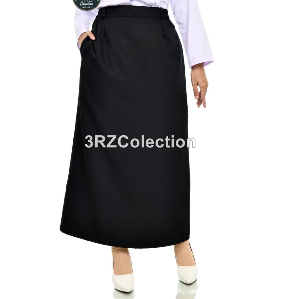 Rok Putih Panjang Wanita Celana Dinas Putih Perawat Wanita Seragam Putih PNS Wanita Baju Dinas Putih